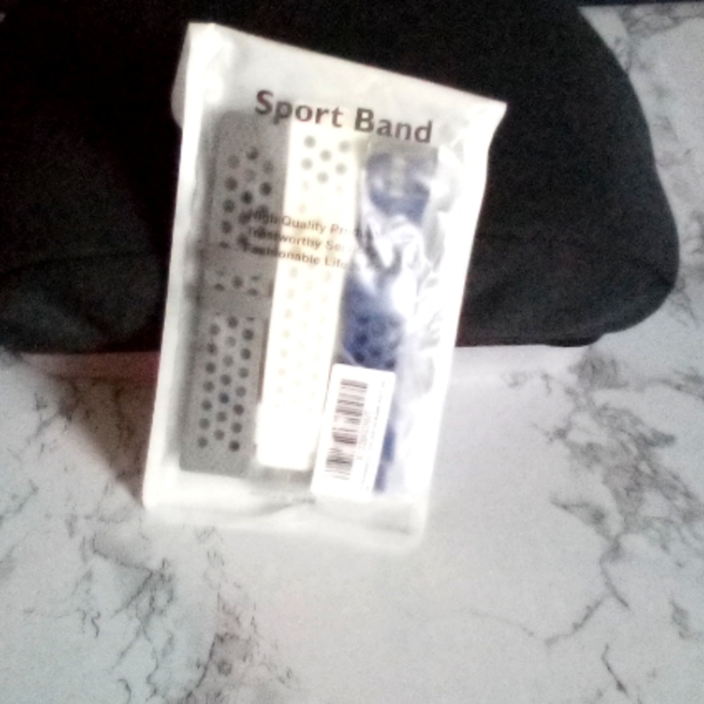 Fit Bit Replacement Bands / 3 pack/white, gray, dark blue. NWT